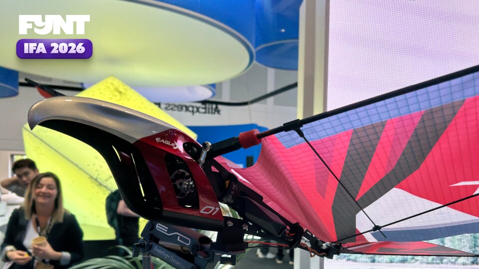 Auf der IFA 2026 zeigt EagleSight Dynamics den Eagle X als ungewöhnliche Alternative zur klassischen Multicopter-Drohne.