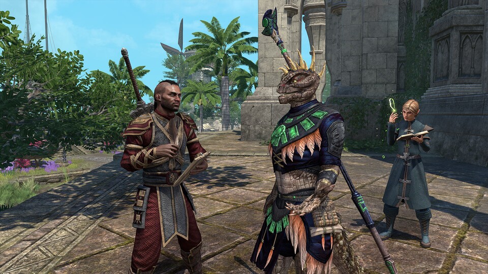 Ihr spielt ESO, wie ihr das wollt und könnt auch einfach nur die Landschaft und die Bewohner Tamriels erkunden.