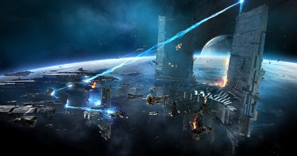 Der Keepstar ist die größte Raumstation in Eve Online und hat eine eigene Massenvernichtungswaffe. Am Samstag kam die zwei Mal zum Einsatz.