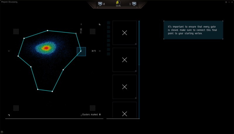 Solche Zellbilder seht ihr in Eve Online, wenn ihr bei der Forschung gegen Corona helfen wollt.