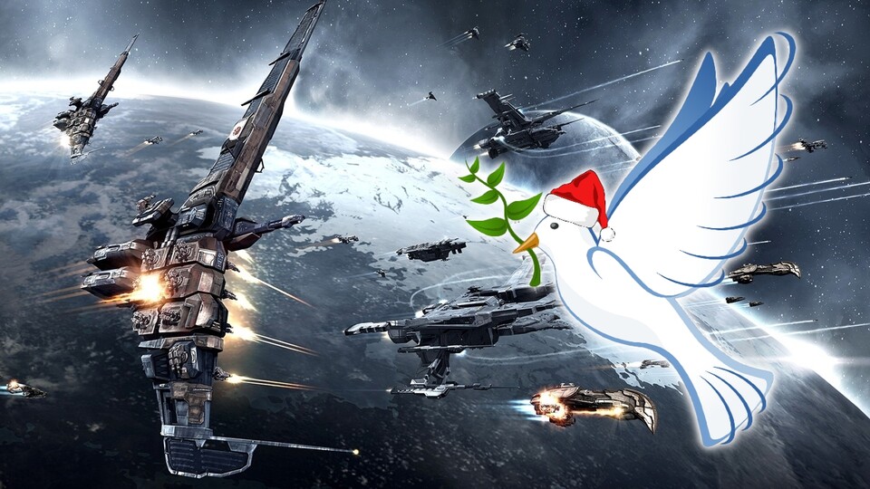 Im großen Krieg von Eve Online wird zu Weihnachten nicht geschossen.