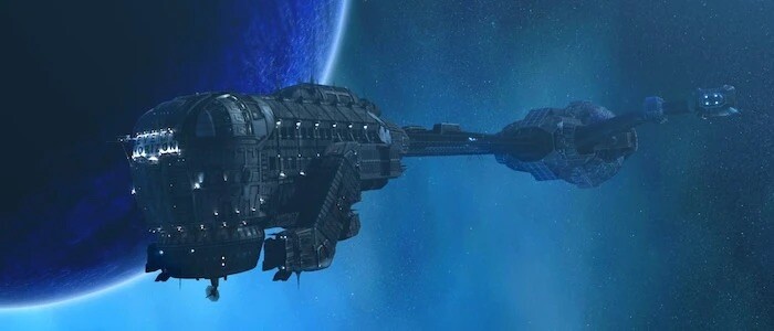 Ein Raumschiff wie aus der Hölle: Die Event Horizon vereint Sci-Fi mit purer Albtraumarchitektur – und bleibt unvergessen. Quelle: Paramount Studios.