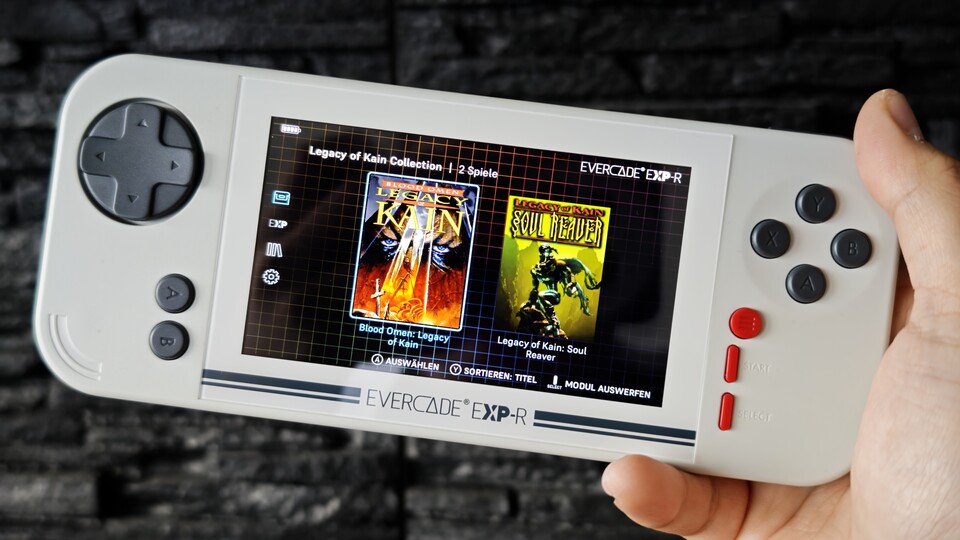 Der Evercade EXP-R ist der Vorgänger des neuen Handhelds. (Bildquelle: Duy Linh DinhGameStar Tech)