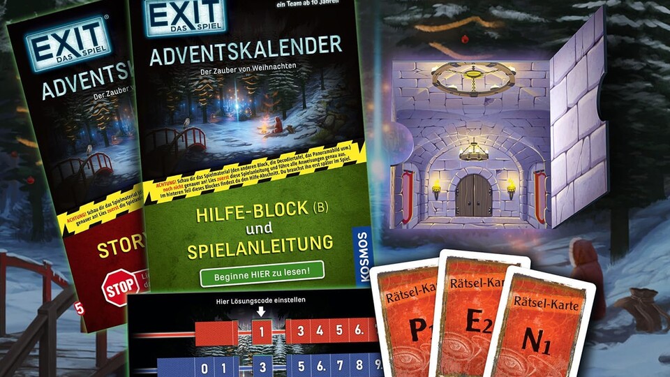 Jeden Tag ein Rätsel lösen und zum Schluss einem großen Geheimnis auf die Spur kommen, dass ist der EXIT-Adventskalender.