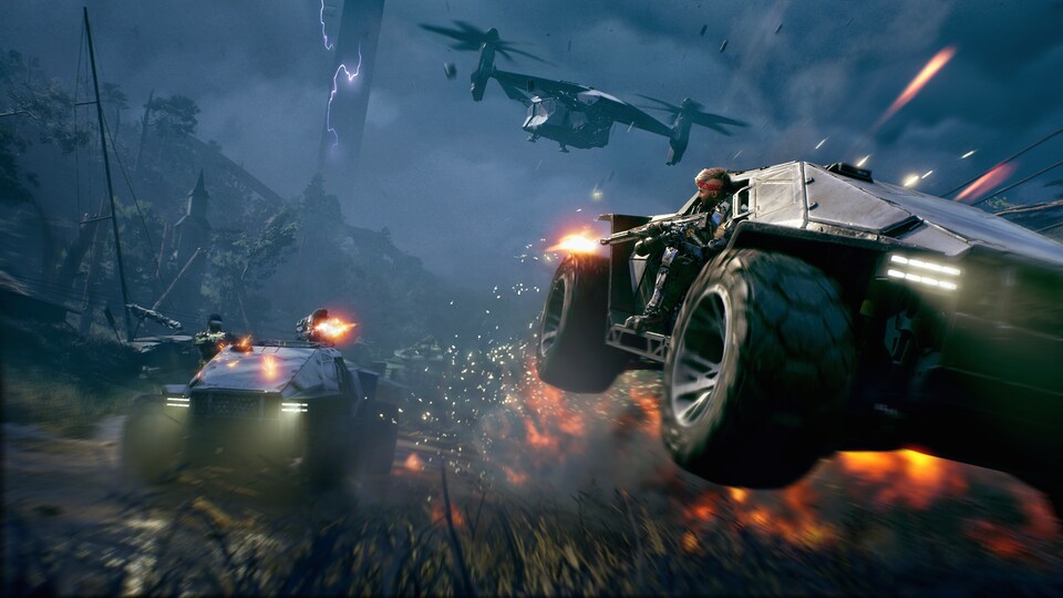 Vehikel sind ein wichtiger Bestandteil des Spiels - für Fortbewegung und Kämpfe.