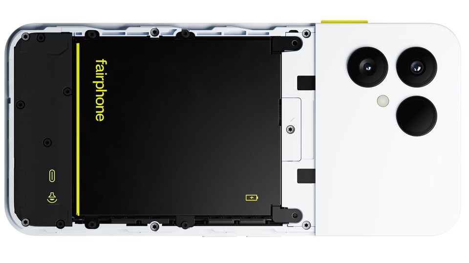Ein Handy mit Schrauben? Im Jahr 2026?! Kein Witz, beim Fairphone 6 könnt ihr viele Komponenten einfach austauschen, falls sie mal den Geist aufgeben.