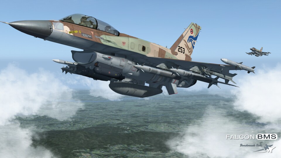 Nicht Microsoft Flightsimulator oder Digital Combat Simulator Standards, aber dennoch schick: Falcon BMS. Quelle: Falcon BMS-Modteam