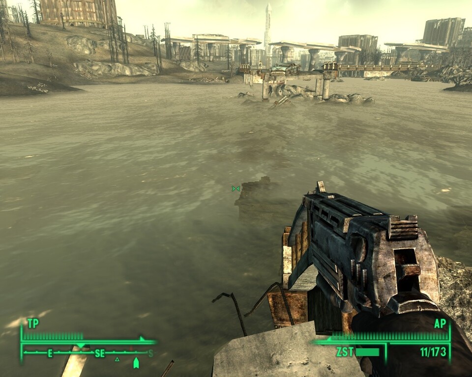 Fallout 3 mit Reflexionen.