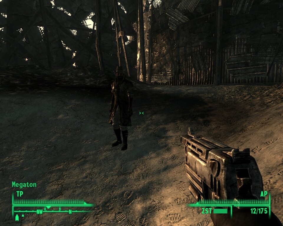 Fallout 3 ohne Schatten bei Charakteren.
