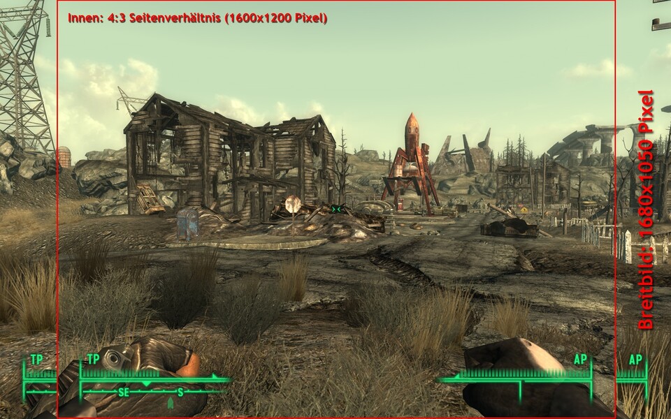 Mit Breitbild-Auflösung sehen Sie in Fallout 3 ein gutes Stück mehr von der Welt.