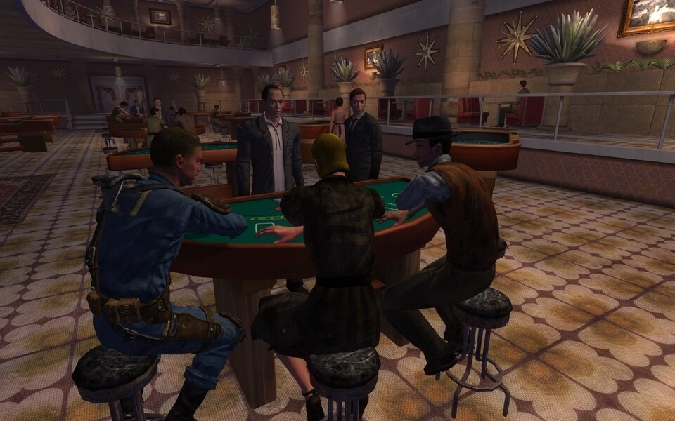 Bunkerbewohner, Lady, Gauner - das Glücksspiel bringt alle an einen Tisch. Glückliches Vegas!