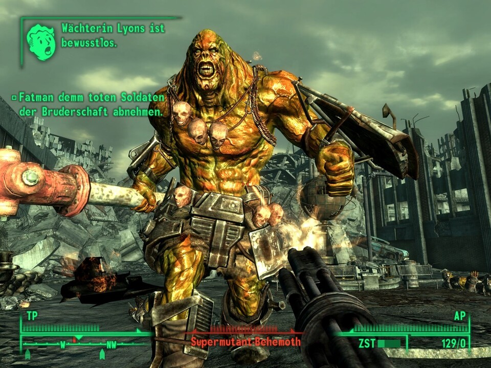 Schon damals beeindruckend: So sahen die supermutierten Behemoths in Fallout 3 aus.