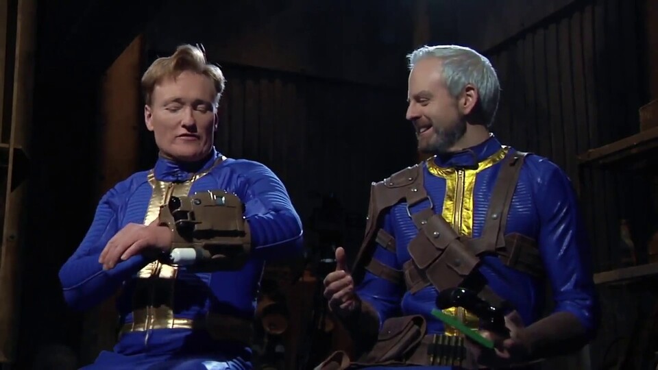 Conan O'Brien hat unter anderem schon Fallout 4 und Overwatch getestet.