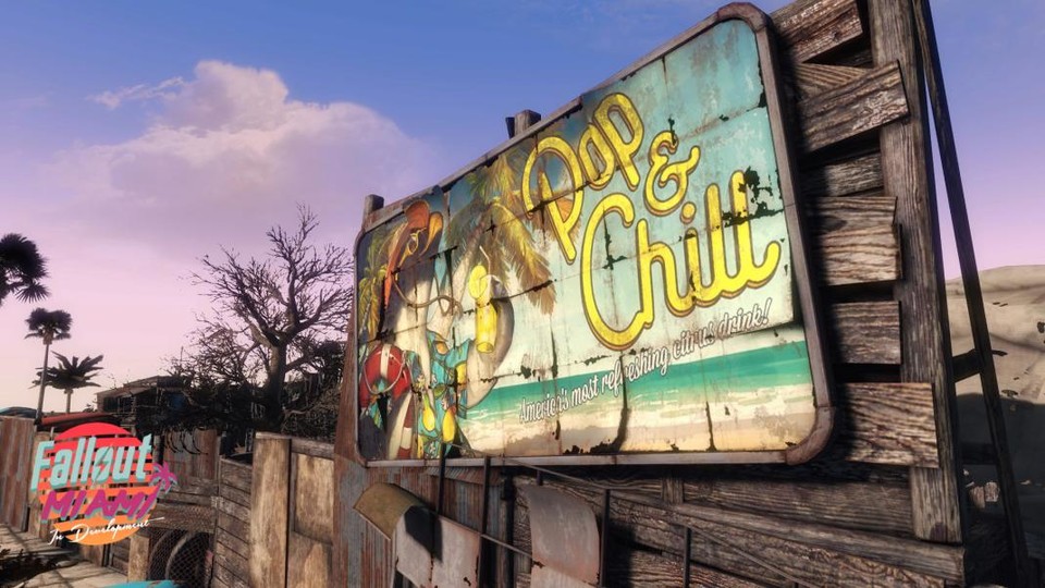 Fallout 4: Miami sieht schon jetzt sehr schön aus. Die Entwickler stecken viel Zeit und Liebe in die Mod.