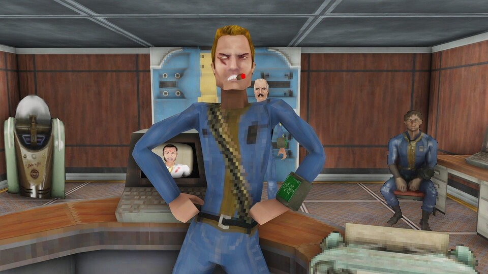 Die Mod Revolted für Fallout 4 fügt dem Spiel einen eigenen 90er-Jahre-Shooter als Spiel im Spiel hinzu. Inklusive Fake-2D-Sprites und fremdschämigen Onelinern.
