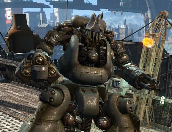 Hier seht ihr Iron Sides mit seinem schicken Kapitänshut. (Bildquelle: Fallout 4 Fandom)