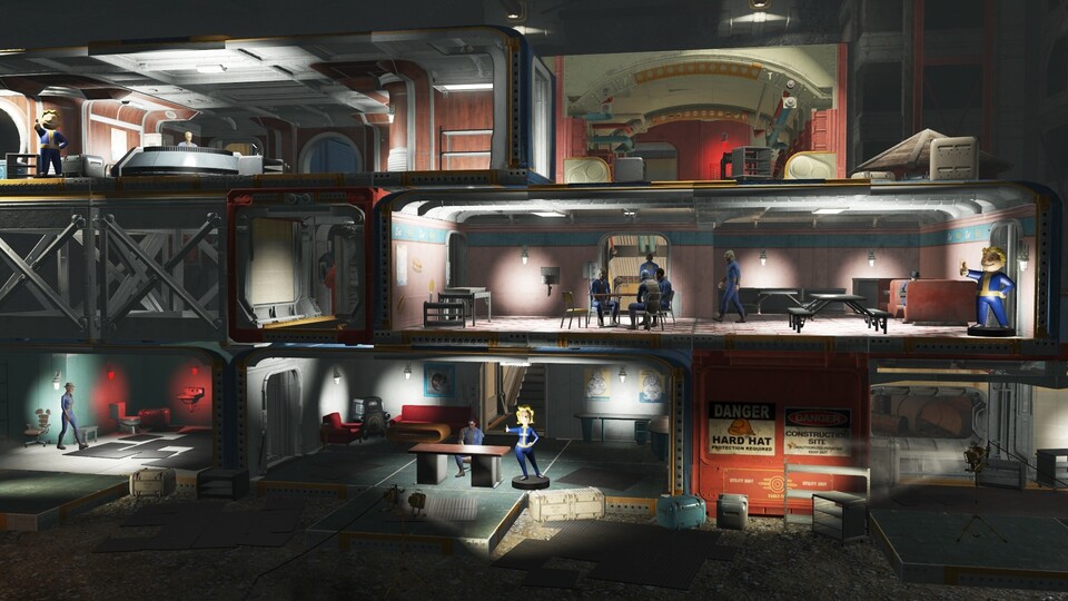 Der neu veröffentlichte DLC »Vault-Tec Workshop« lässt Spieler in Fallout 4 einen eigenen Bunker errichten. Sadisten dürfen sich mit Experimenten an den Bewohnern vergnügen.