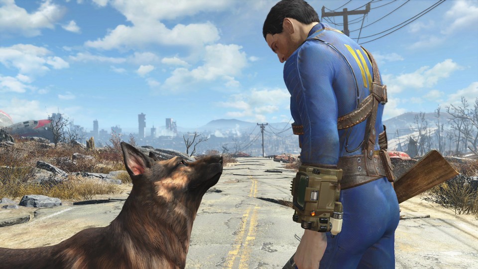 Spiele wie Fallout 4 versetzen uns in eine (unter Umständen postapokalyptische) Welt, die uns Krieg als Abenteuerspielplatz erleben lässt.
