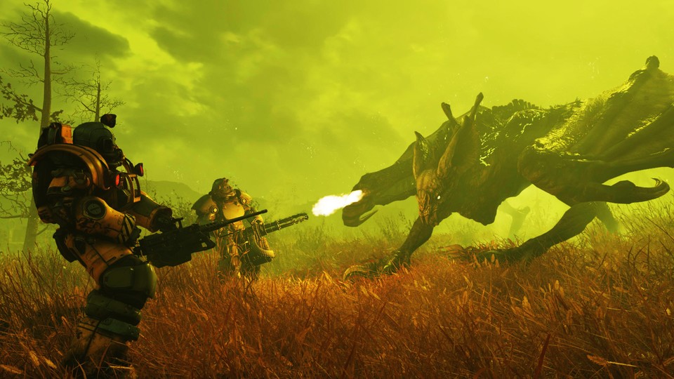 In Fallout 76 fliegen auch geflügelte Drachen durch die Spielwelt. In diesem Artikel soll es allerdings nicht um die süßen Tierchen, sondern um das Gewehr namens The Dragon gehen.