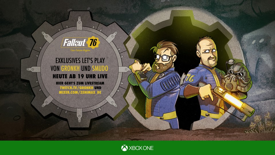 Fallout 76 mit Gronkh und Smudo - heute Nacht live im Stream