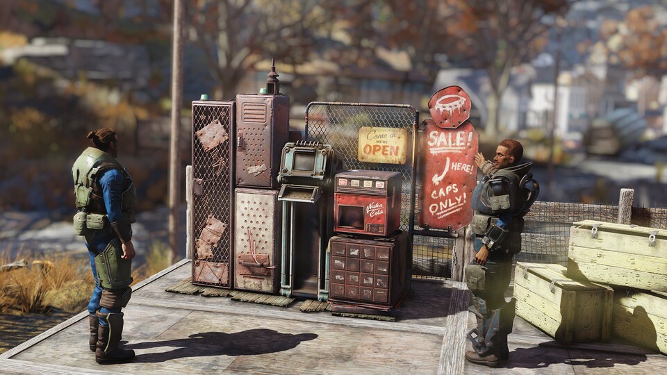 Spieler dürfen mit dem neuen Update eigene Verkaufsautomaten bauen und aufstellen. 