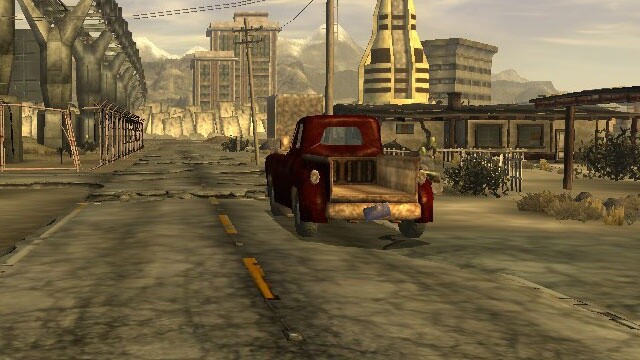 In der Spielwelt von Fallout: New Vegas gibt es jetzt auch Autos - einer neuen Traffic-Mod sei Dank. Nutzbar sind die Fahrzeuge jedoch nicht.