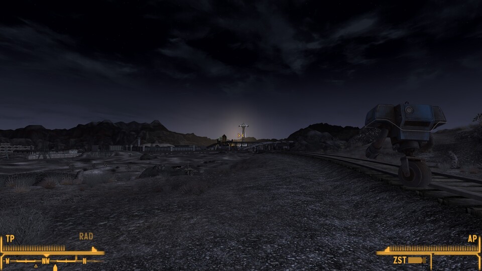 Seht ihr! Da hinten ist schon New Vegas!