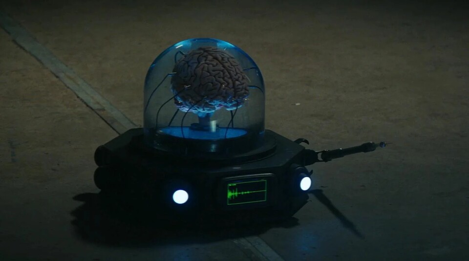 Dieser niedliche Hirn-Roboter kennt dunkle Geheimnisse, die er Norm anvertraut. Bildquelle: Amazon