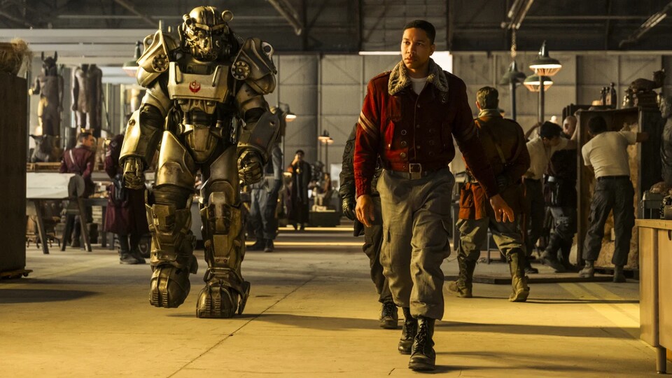 Wie die stählerne Bruderschaft rüstet sich Amazon für den Release von Fallout: Staffel 2 am 17. Dezember 2025. Und das ging überraschend schnell! Bildquelle: Amazon Studios