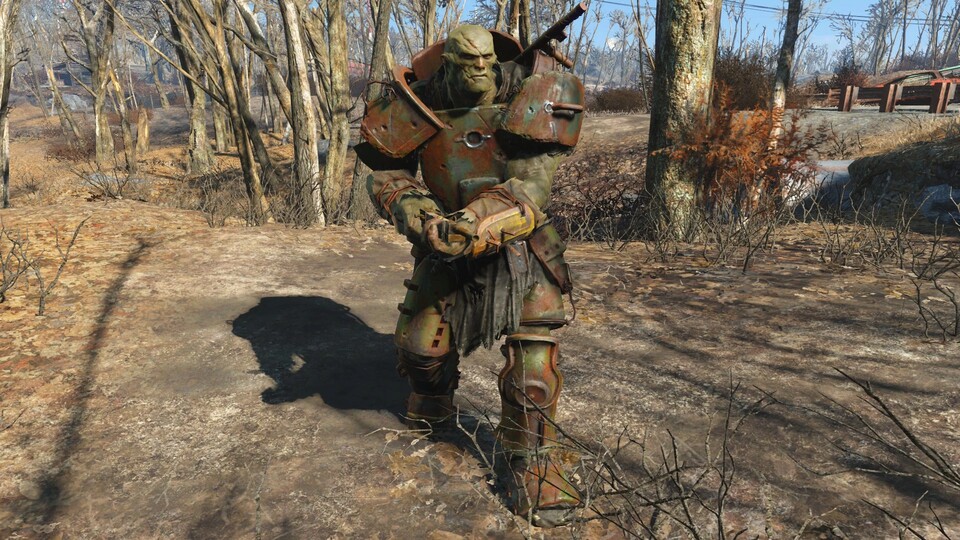Dieser Supermutant trägt beispielsweise Teile einer Powerrüstung. (Bildquelle: Bethesda)