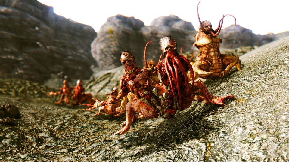 Wenn ihr bei Zentauren an Menschen mit dem Unterleib eines Pferdes gedacht habt, wird euch dieser Screenshot aus »Fallout: New Vegas« wohl enttäuschen. (Bildquelle: Obsidian Entertainment)