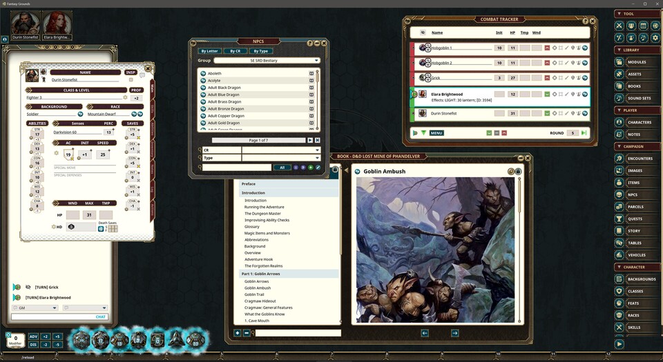 Mit Fantasy Grounds sollt ihr eure Abenteuer leichter und schicker struktieren können.