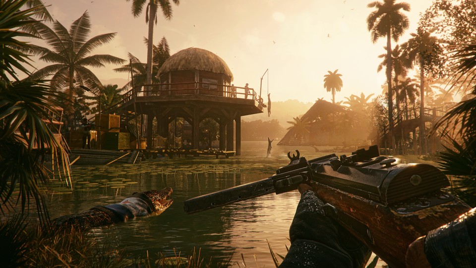 Ihr könnt Far Cry 6 natürlich auch als Schleichspiel im Modern-Military-Szenario spielen.