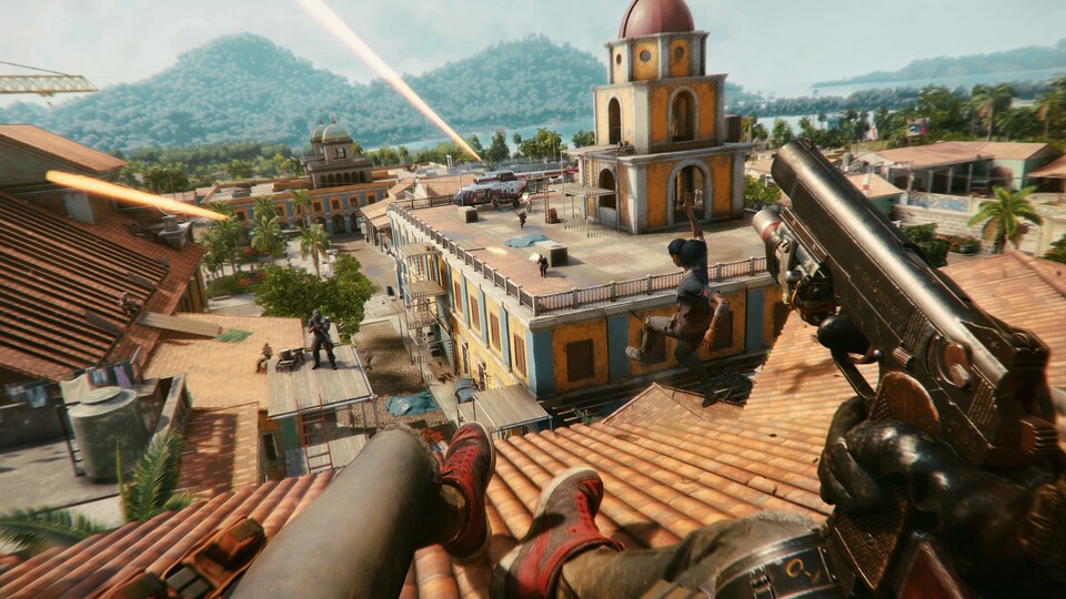 Trotz einiger Mängel liefert Far Cry 6 beim Anspielen herrlich chaotischen Shooter-Spaß ab.