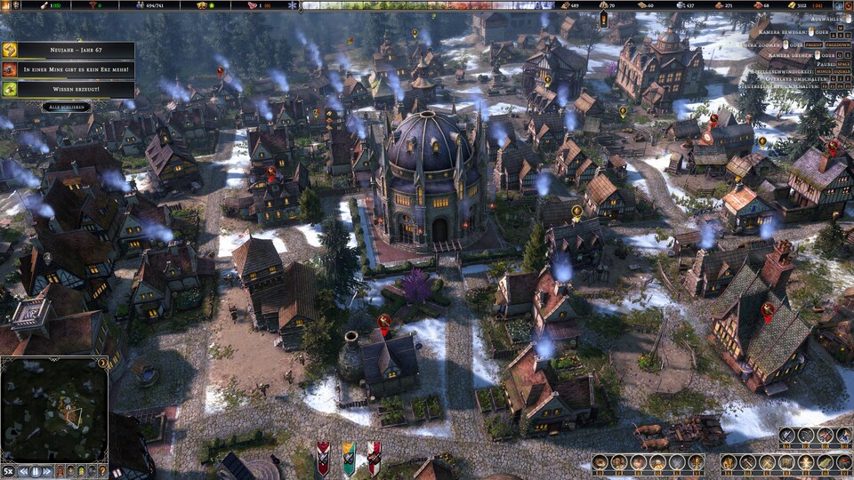 Mit so einer richtig fetten Stadt in Farthest Frontier und einer so hohen Einwohnerzahl, dass sie erst im Menü händisch freigeschaltet werden muss, freut ihr euch über jeden Extra-Rechenkern in der CPU.