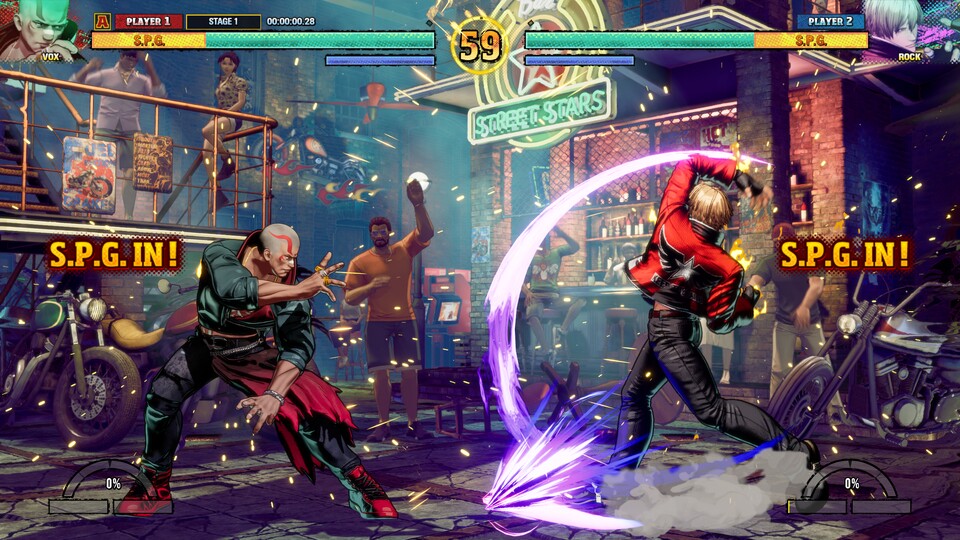 Fatal Fury: City of the Wolves sieht unheimlich »crisp« aus: Sämtliche Angriffe und Effekte sind gut lesbar.