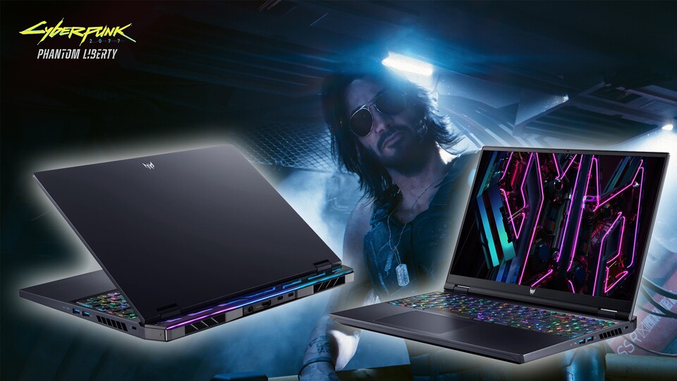 Da staunt sogar Johnny: Der Acer Predator Helios 16 überzeugt mit schicken Äußerlichkeiten und seiner Hardware-Ausstattung, die über jeden Zweifel erhaben ist.