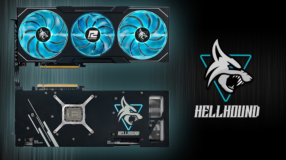Im Hellhound-Design mit kleinen blauen Akzenten und 3 einstellbaren RGB-Lüftern könnt ihr euren Gaming-PC perfekt personalisieren.