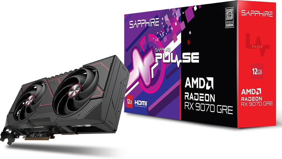 Die AMD Radeon RX 9070 GRE von SAPPHIRE ist für einen günstigen WQHD Gaming-PC perfekt. Sie ist sogar schneller als die Nvidia RTX 5060 Ti und AMD RX 9060 XT.
