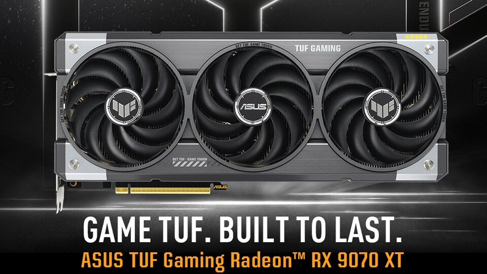 Sie sieht gut aus, ist bestens verarbeitet und bärenstark: Die ASUS TUF Gaming RX 9070 XT von AMD ist die Grafikkarte meiner Wahl.