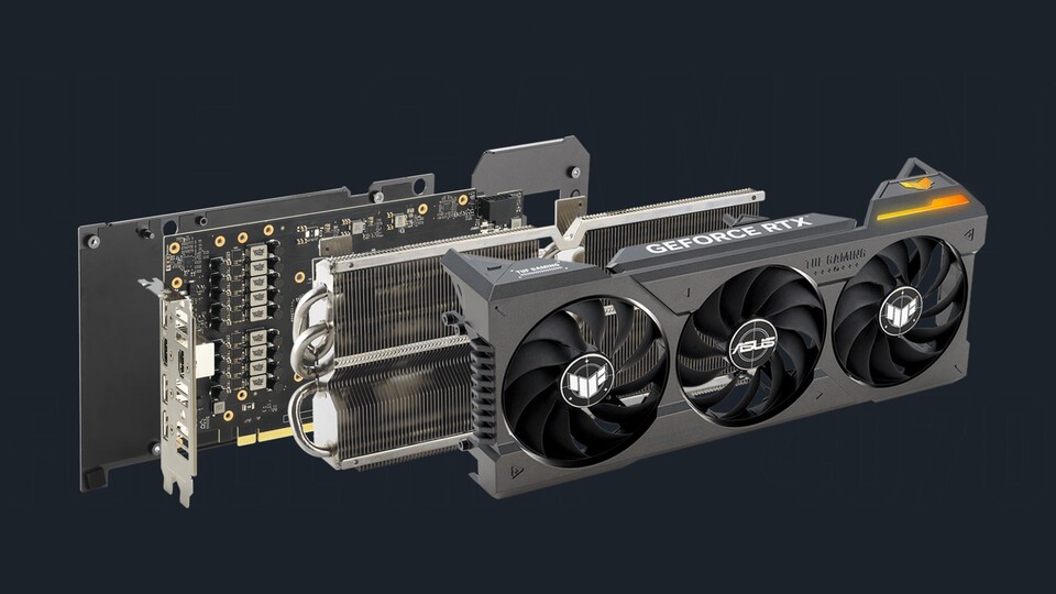 Bis zum letzten Schräubchen hochwertig: Die TUF Gaming RTX 4070 Ti ist ASUS-typisch bestens verarbeitet und sieht auch richtig gut aus.