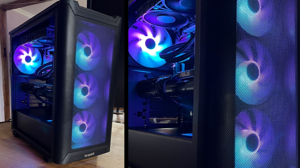 Das neue be quiet! Pure Base 501 LX kommt mit vier ARGB-Light Wing-Lüftern zu euch und es hat sogar ein Lüfter- und aRGB-Hub in der Rückseite verbaut.