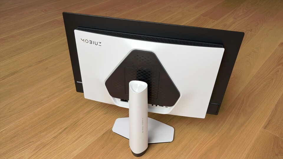 Der BenQ EX271UZ bietet typisch für einen Premium-Monitor auch einen sehr guten und, wie ich finde, schönen Standfuß.