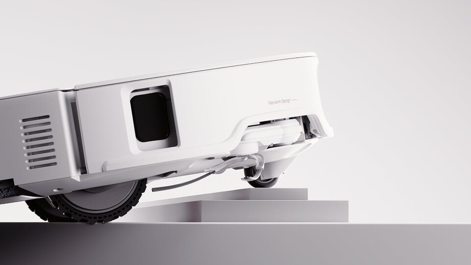 Bis zu 4cm hohe Stufen kann der Saugroboter steigen – bei mir schafft der Roborock Qrevo Curv 2 Pro sogar eine Kante mit 43mm Höhe!