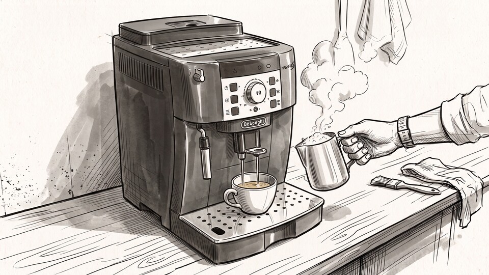 Ich habe die Dampflanze an der DeLonghi Magnifica S jahrelang unterschätzt, aber jetzt nutzen wir sie jeden Tag.