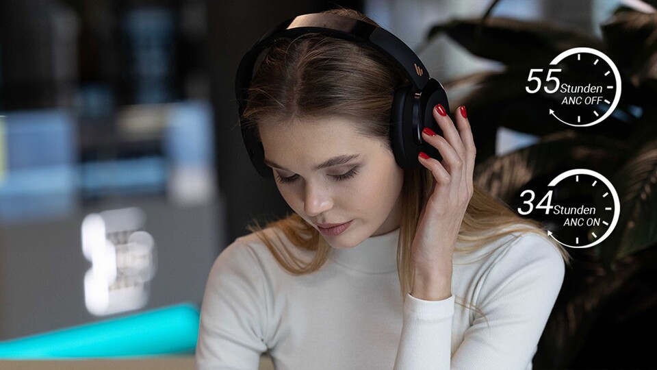Hersteller versprechen oft vieles, aber die Akkulaufzeiten der ANC-Kopfhörer von Edifier ist wirklich spitze! Mit USB-C laden sie außerdem schnell nach.
