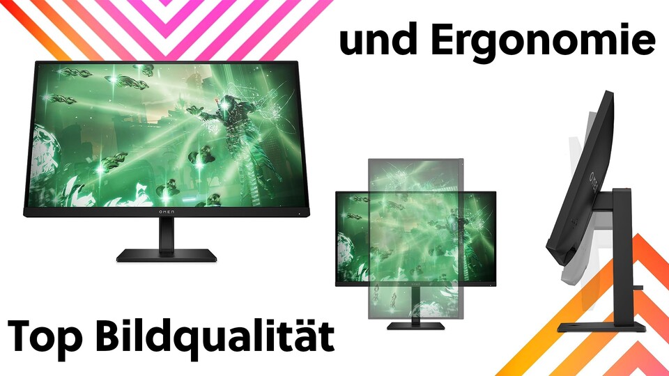 Sowohl was die hochwertige Bildqualität angeht, als auch die Ergonomie: Der HP OMEN 27q spart an keinen Ecken und Enden und bietet euch sehr viel für wenig Geld.