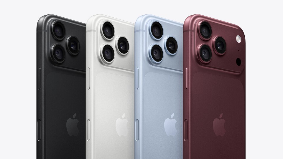 Die Farbvarianten des iPhone 18 Pro. (Bildquelle: Apple)