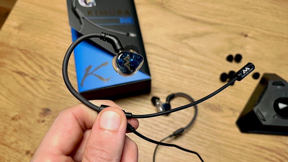 Die Besonderheit dieser In-Ear-Kopfhörer für Gaming steckt im Kabel: Hier ist ein kleines, aber verdammt gutes Mikrofon eingebaut!