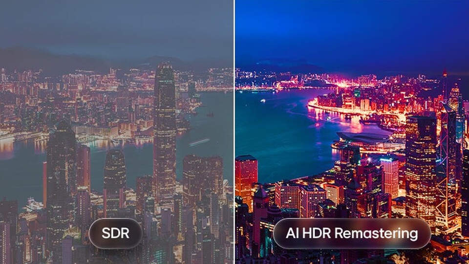 HDR auf Knopfdruck: LG verspricht mit AI HDR Remastering deutlich mehr aus klassischen SDR-Inhalten herauszukitzeln.
